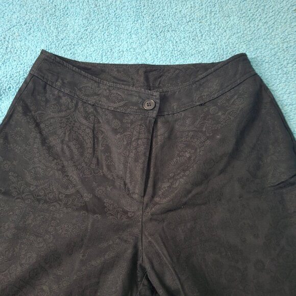 Northern Reflections High Rise  Straight Leg Light Cotton Jacquard Pants Size 10 - Picture 5 of 10